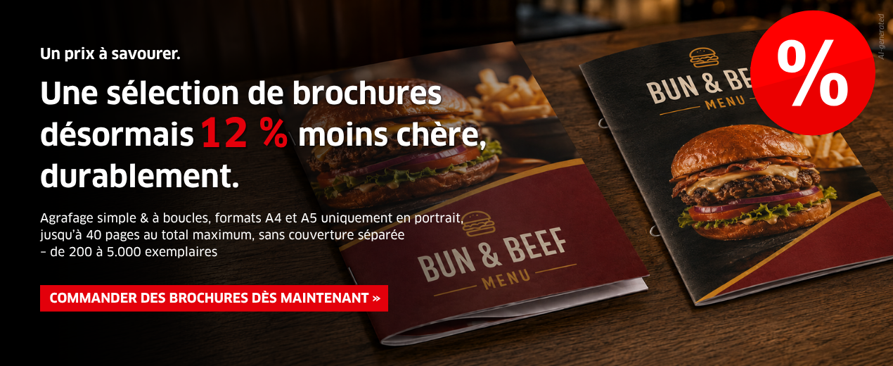 Brochures désormais 12 % moins chères